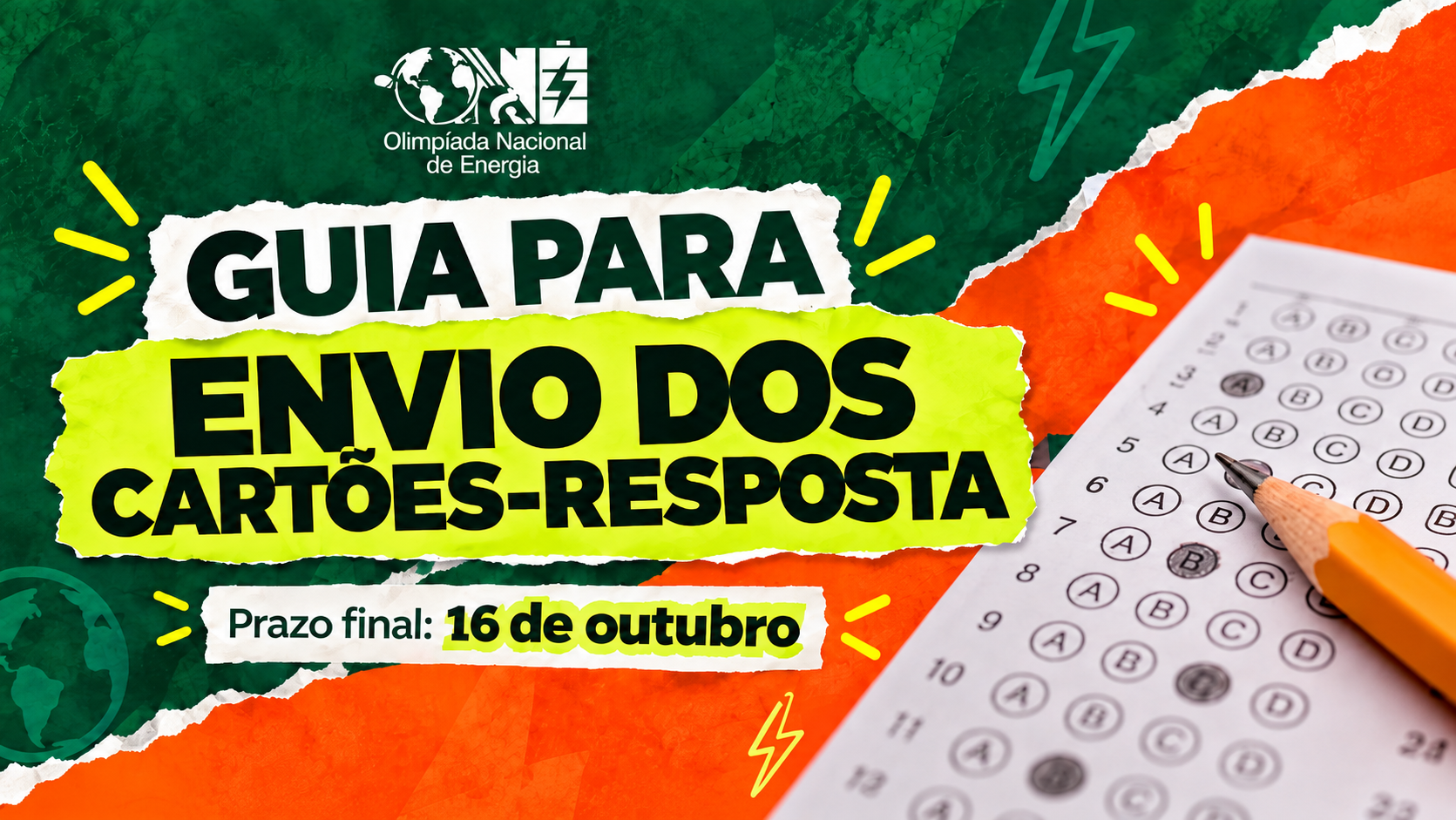 Professores e representantes já podem acessar o tutorial de envio dos cartões-resposta