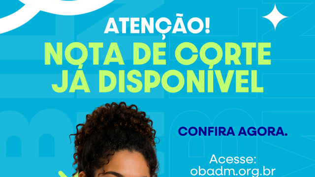 OBAdm 2026 divulga notas de corte das medalhas